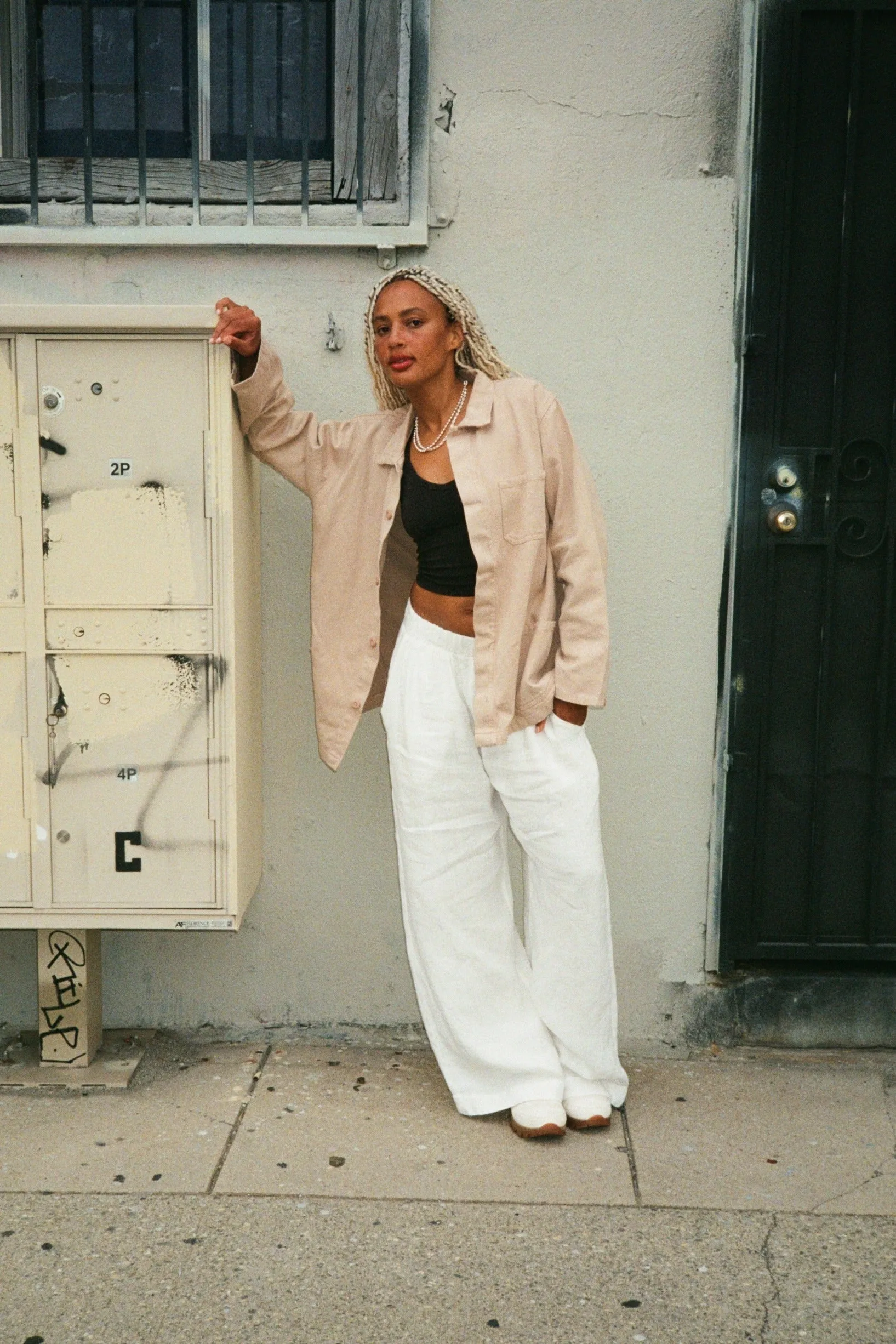 Jungmaven | Cambria Pant - Washed White sold by Fort