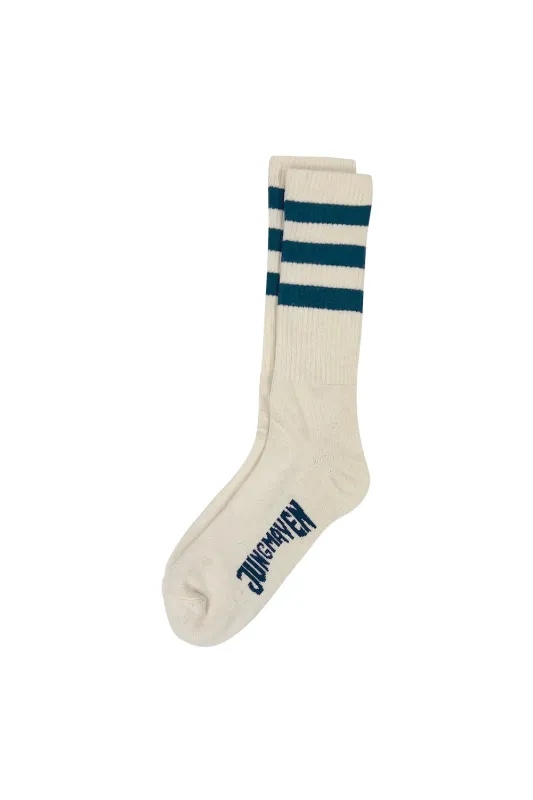 Jungmaven | Town and Country Socks - Navy Stripe sold by Fort