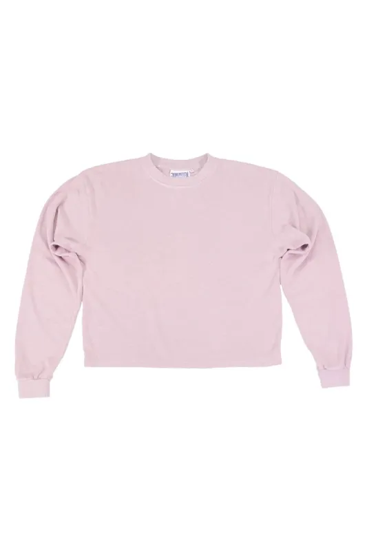 Jungmaven | Cropped Long Sleeve Tee - Rose Quartz No sold by Fort