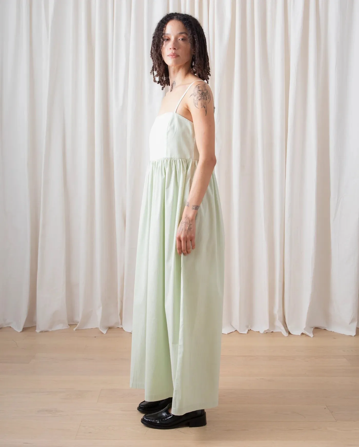 Ali Golden | Seersucker Full Jumper - Light Mint sold by Fort product image thumbnail 5