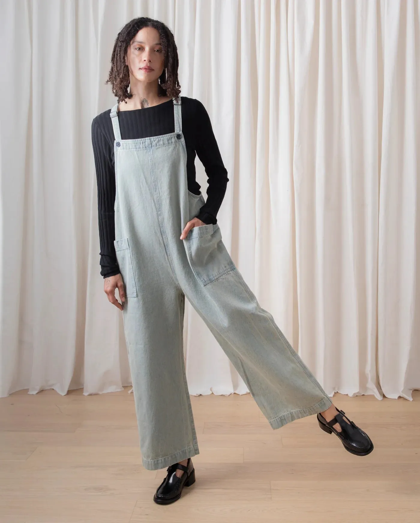 Ali Golden | Overall Jumper - Light Denim sold by Fort product image thumbnail 5