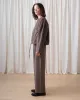 Ali Golden | Cropped Drawstring Jacket - Dark Taupe sold by Fort