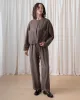 Ali Golden | Cropped Drawstring Jacket - Dark Taupe sold by Fort
