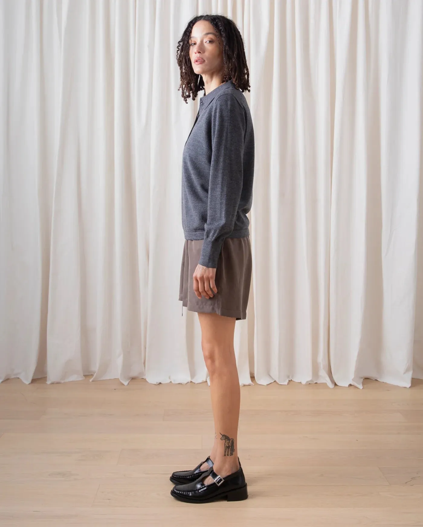 Ali Golden | New Polo Pullover - Charcoal sold by Fort product image thumbnail 2