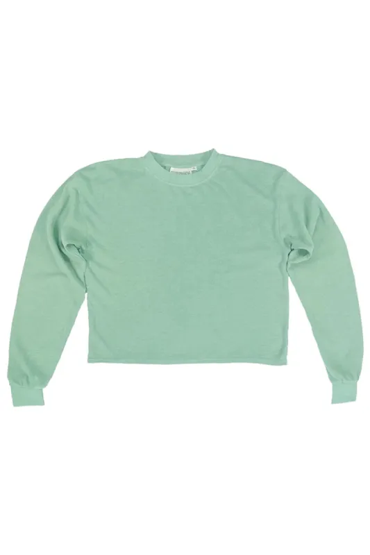 Jungmaven | Cropped Long Sleeve Tee - Sage Green sold by Fort