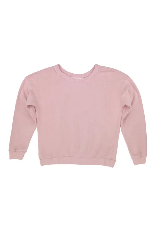 Jungmaven | Crux Cropped Sweatshirt - Rose Water sold by Fort