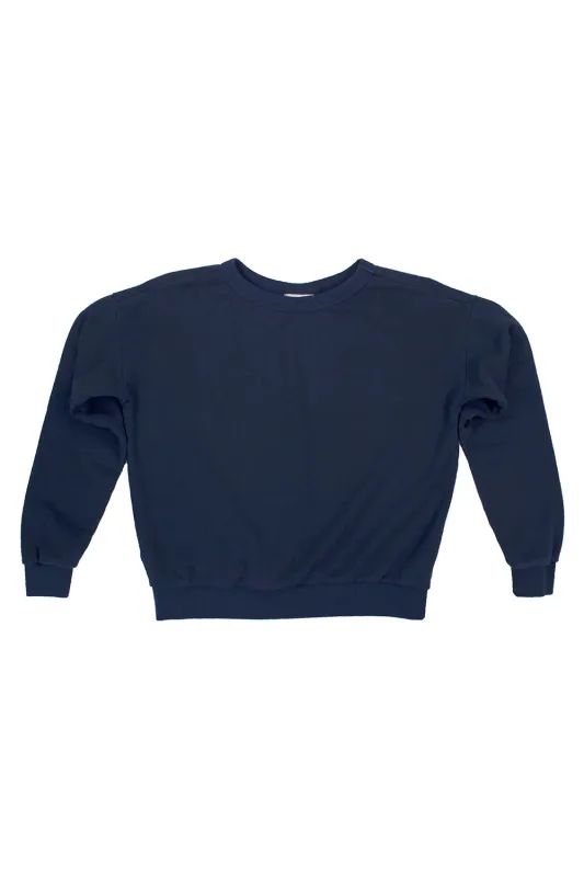 Jungmaven | Crux Cropped Sweatshirt - Navy sold by Fort