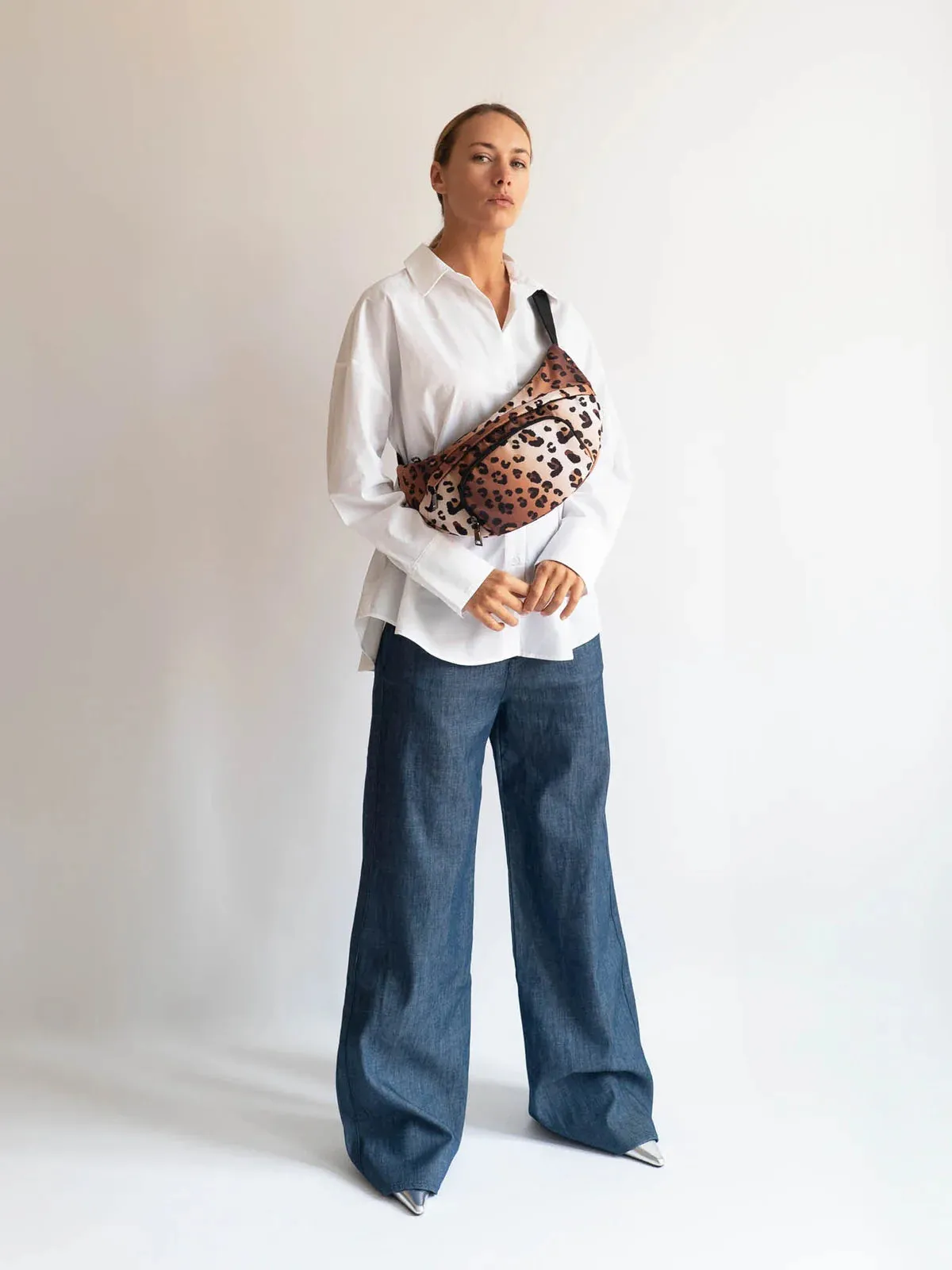 HVISK | Jade Print Twill Bag - Leopard sold by Fort product image thumbnail 2