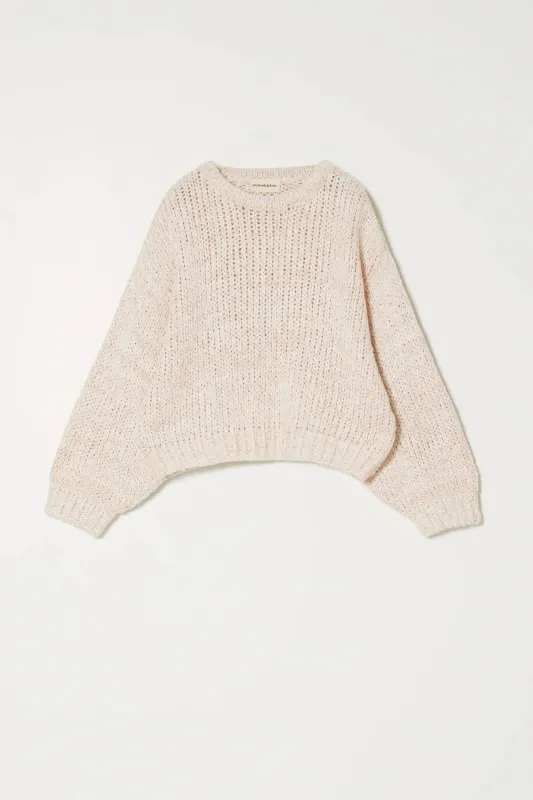 Atelier Delphine | Balloon Sleeve in Textured Loose Cotton - Salmon made by Atelier Delphine