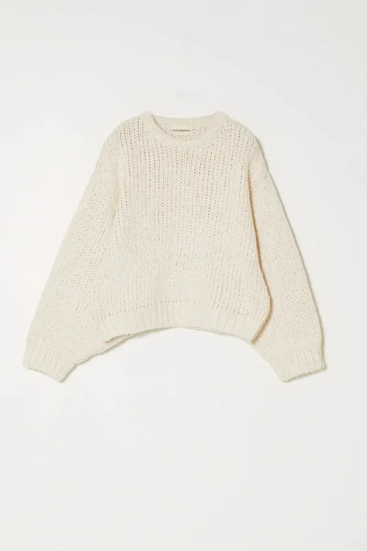 Atelier Delphine | Balloon Sleeve in Textured Loose Cotton - Cream made by Atelier Delphine