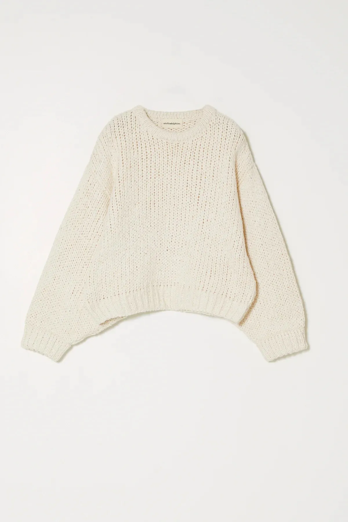 Atelier Delphine | Balloon Sleeve in Textured Loose Cotton - Cream sold by Fort