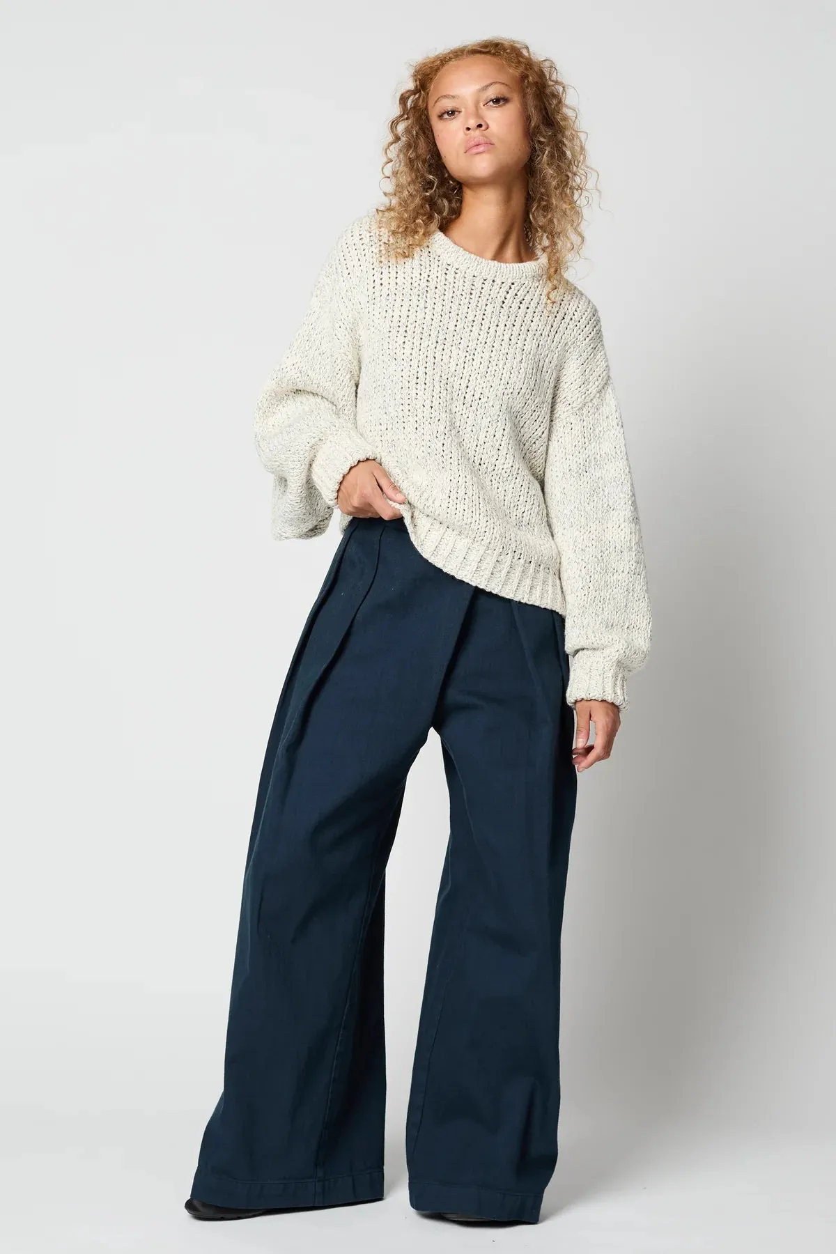 Atelier Delphine | Balloon Sleeve in Textured Loose Cotton - Cream sold by Fort product image thumbnail 2