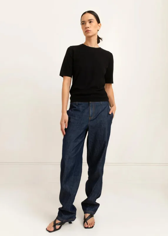 Paper Label | Mira Knit Tee - Black sold by Fort