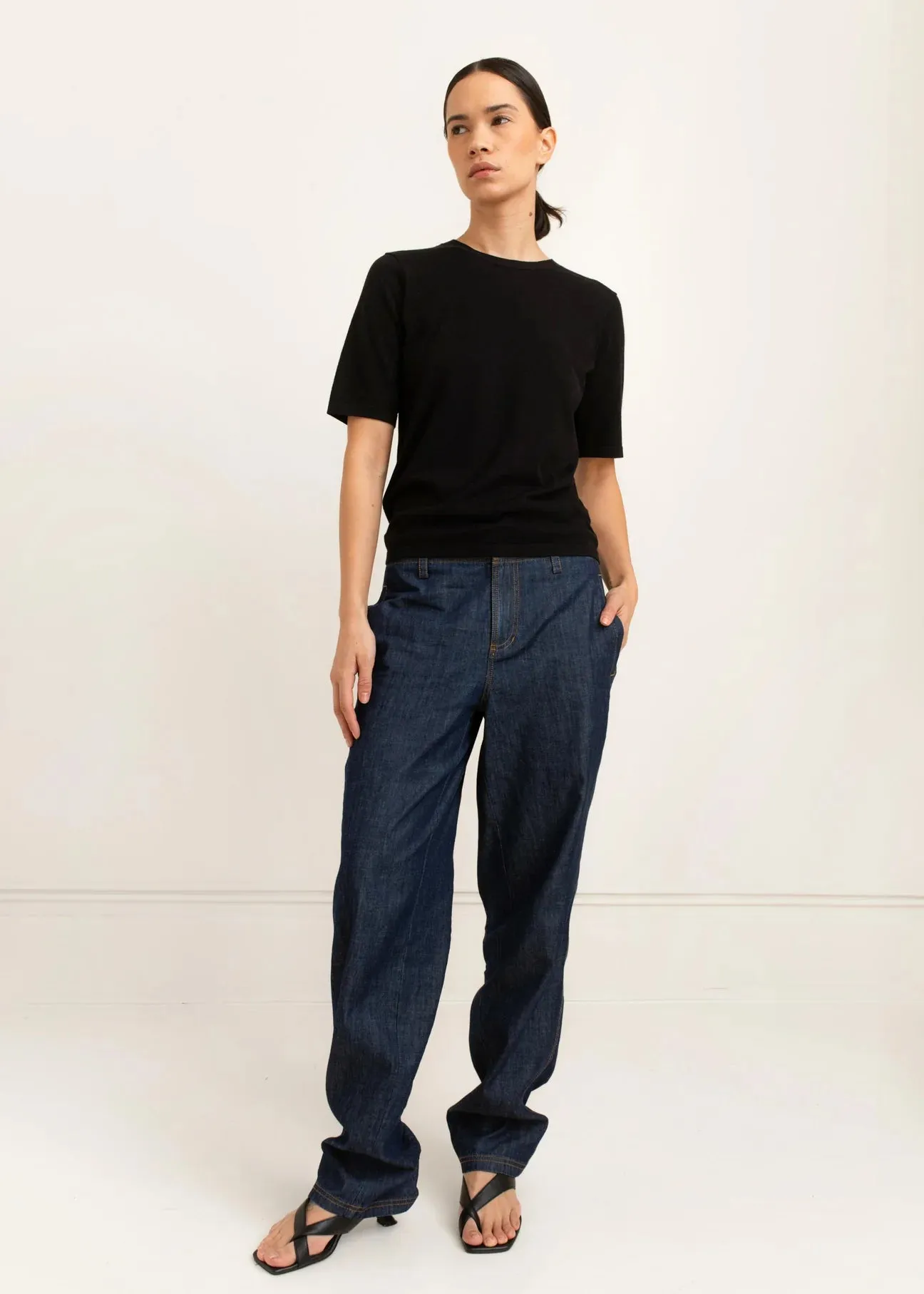 Paper Label | Mira Knit Tee - Black sold by Fort