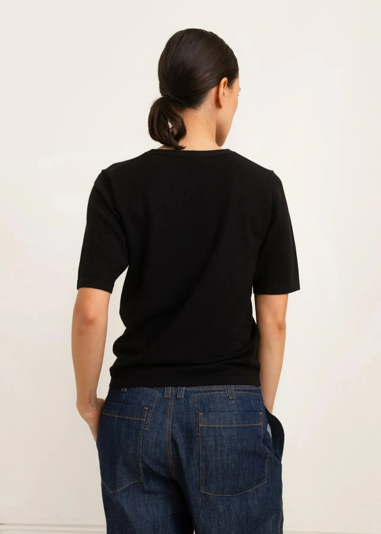 Paper Label | Mira Knit Tee - Black sold by Fort product image thumbnail 2