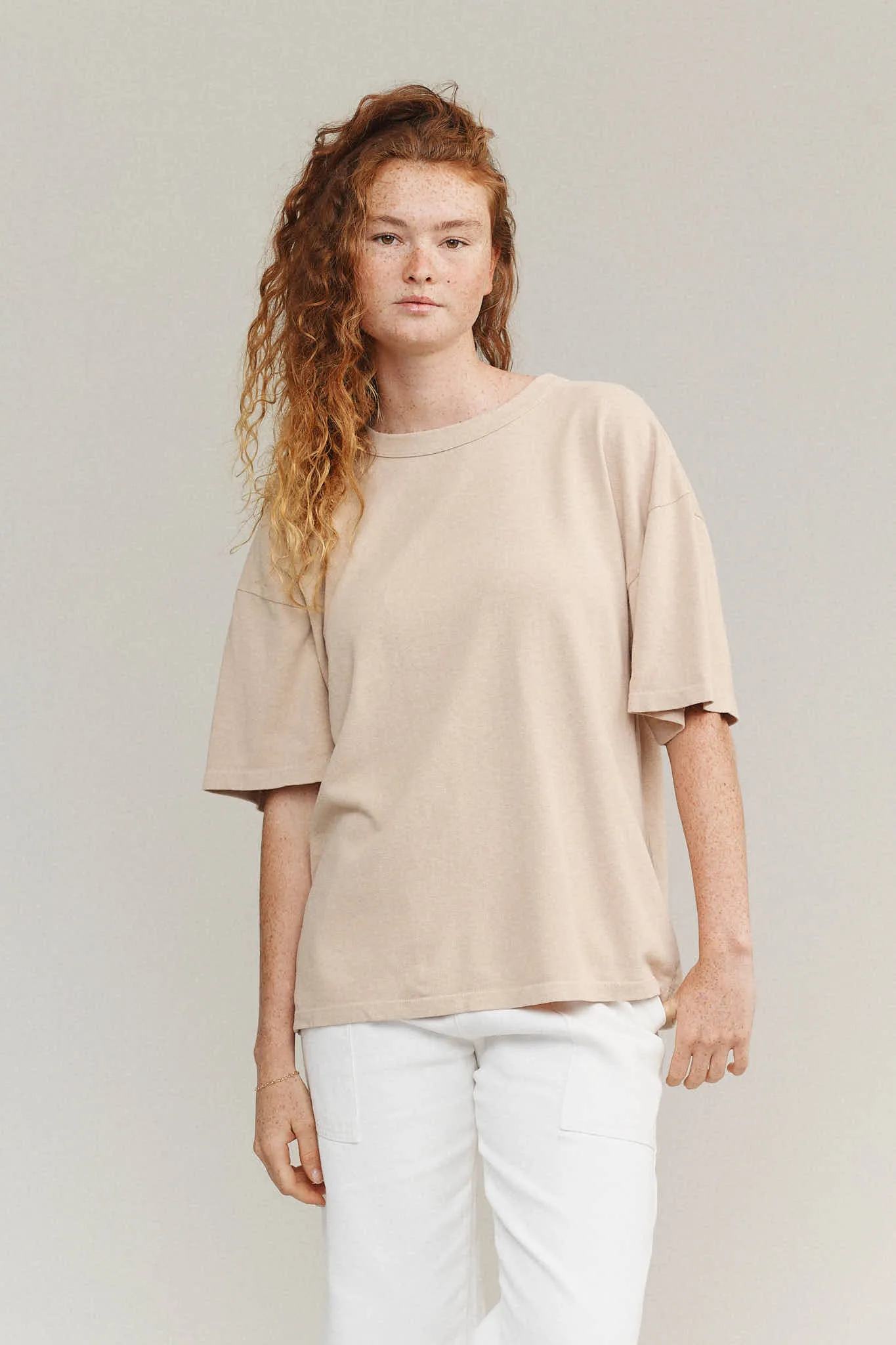 Jungmaven | Vernon Oversized Tee - Washed White sold by Fort product image thumbnail 4