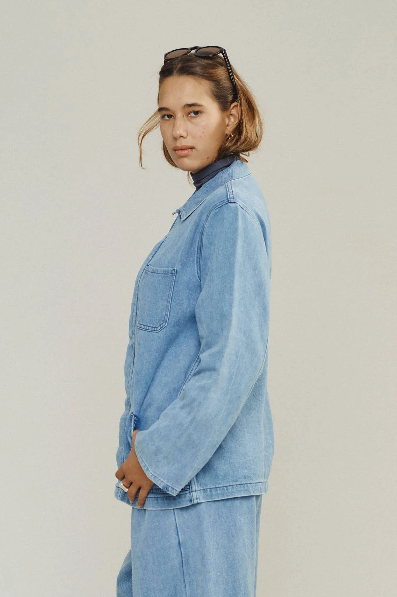 Jungmaven | Olympic Jacket - Light Denim sold by Fort product image thumbnail 2