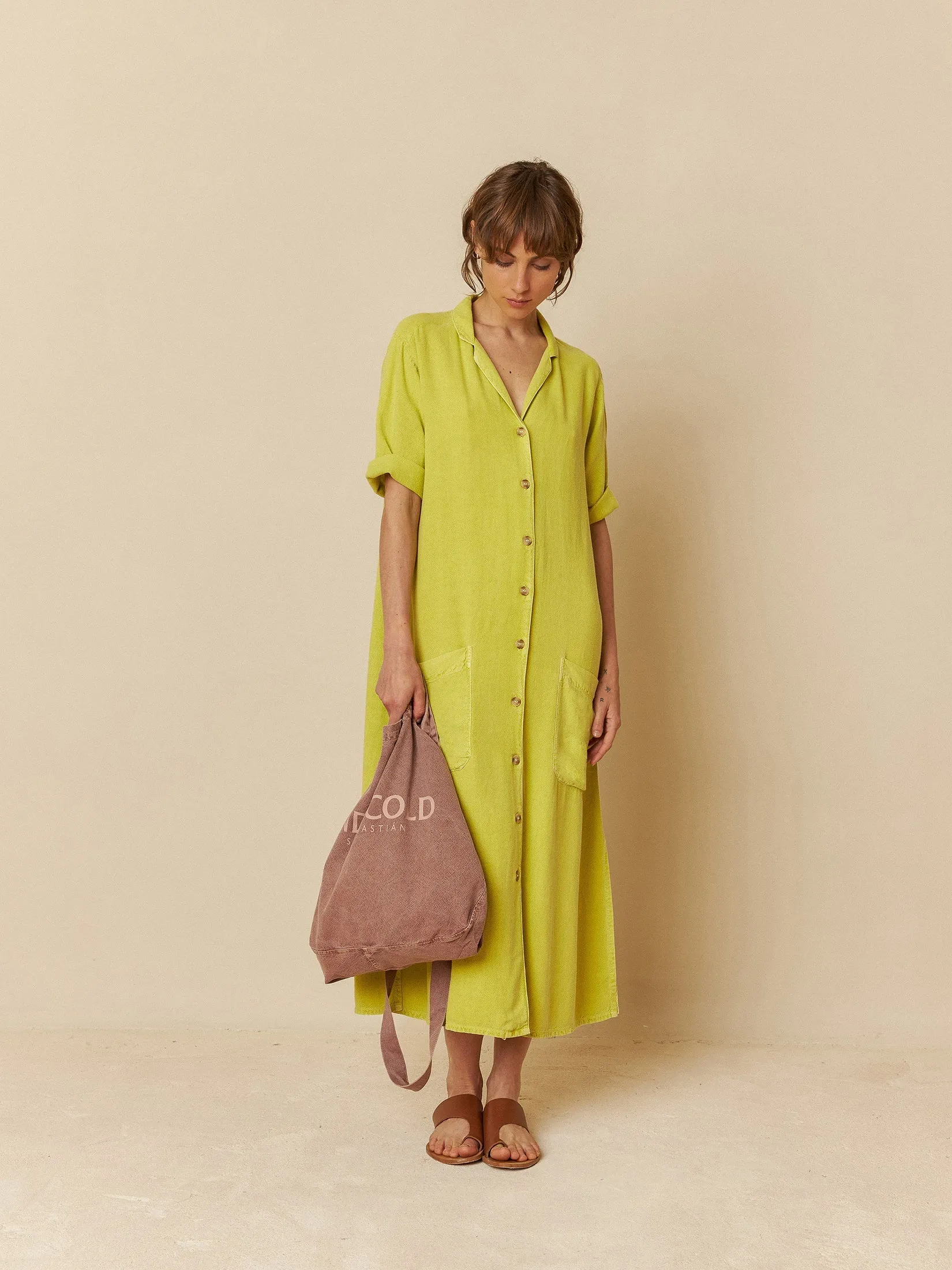 Indi and Cold | Viscose Linen Dress sold by Fort