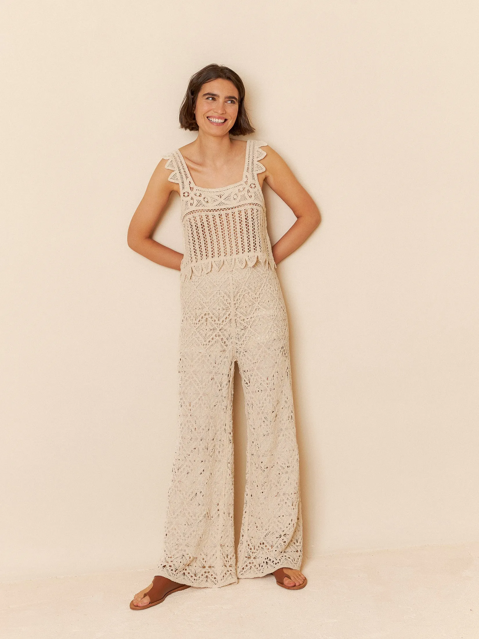 Indi and Cold | Crochet Crop Top sold by Fort product image thumbnail 4