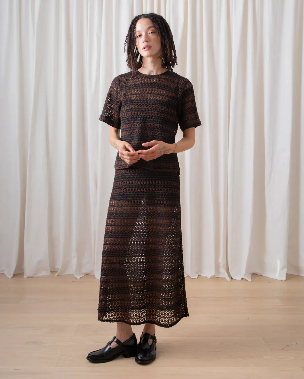 Ali Golden | Slim Midi Skirt Crochet sold by Fort product image thumbnail 2