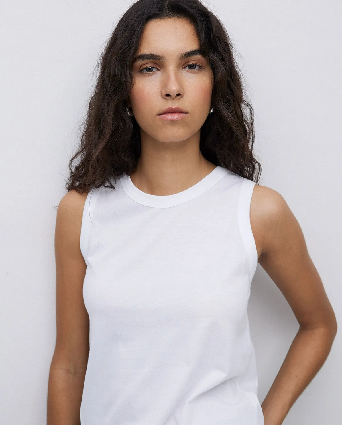 Yerse | Basic Round-Neck Tank - Navy sold by Fort product image thumbnail 3