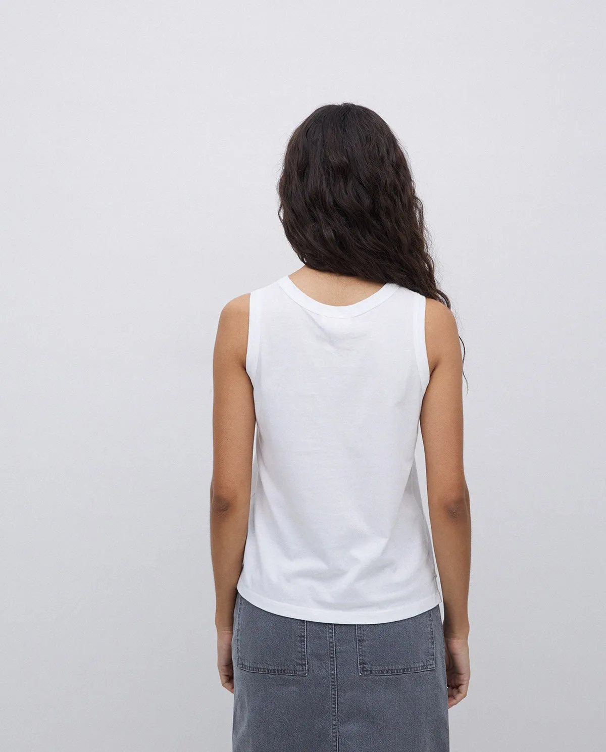 Yerse | Basic Round-Neck Tank - Navy sold by Fort product image thumbnail 4