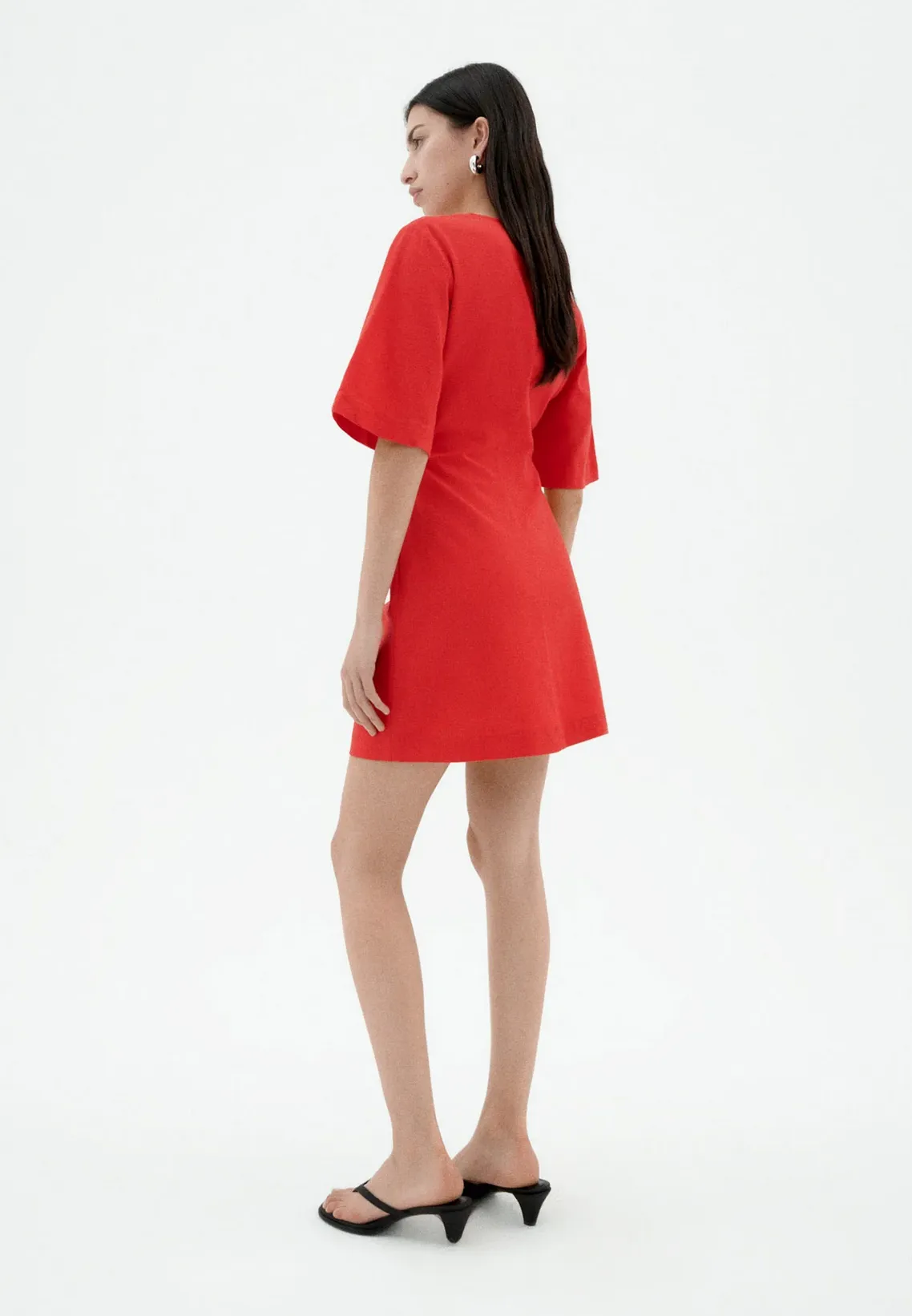 Thinking Mu | Firey Red Kim Dress sold by Fort product image thumbnail 2