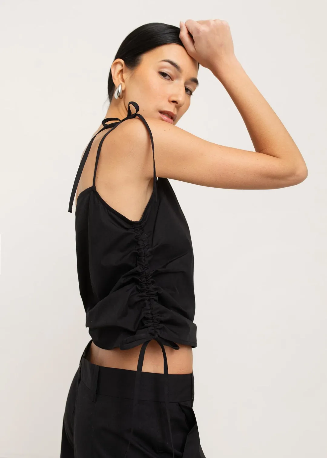 Paper Label | Maura Tie Top - Black sold by Fort product image thumbnail 2