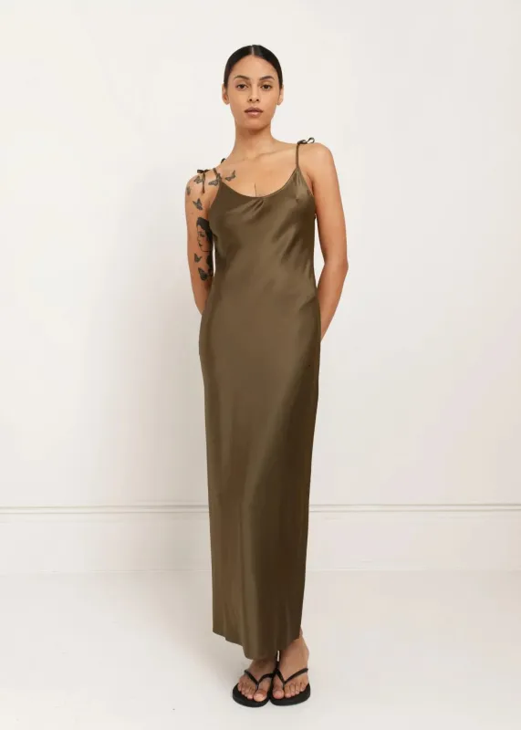 Paper Label | Bella Dress - Moss Green sold by Fort
