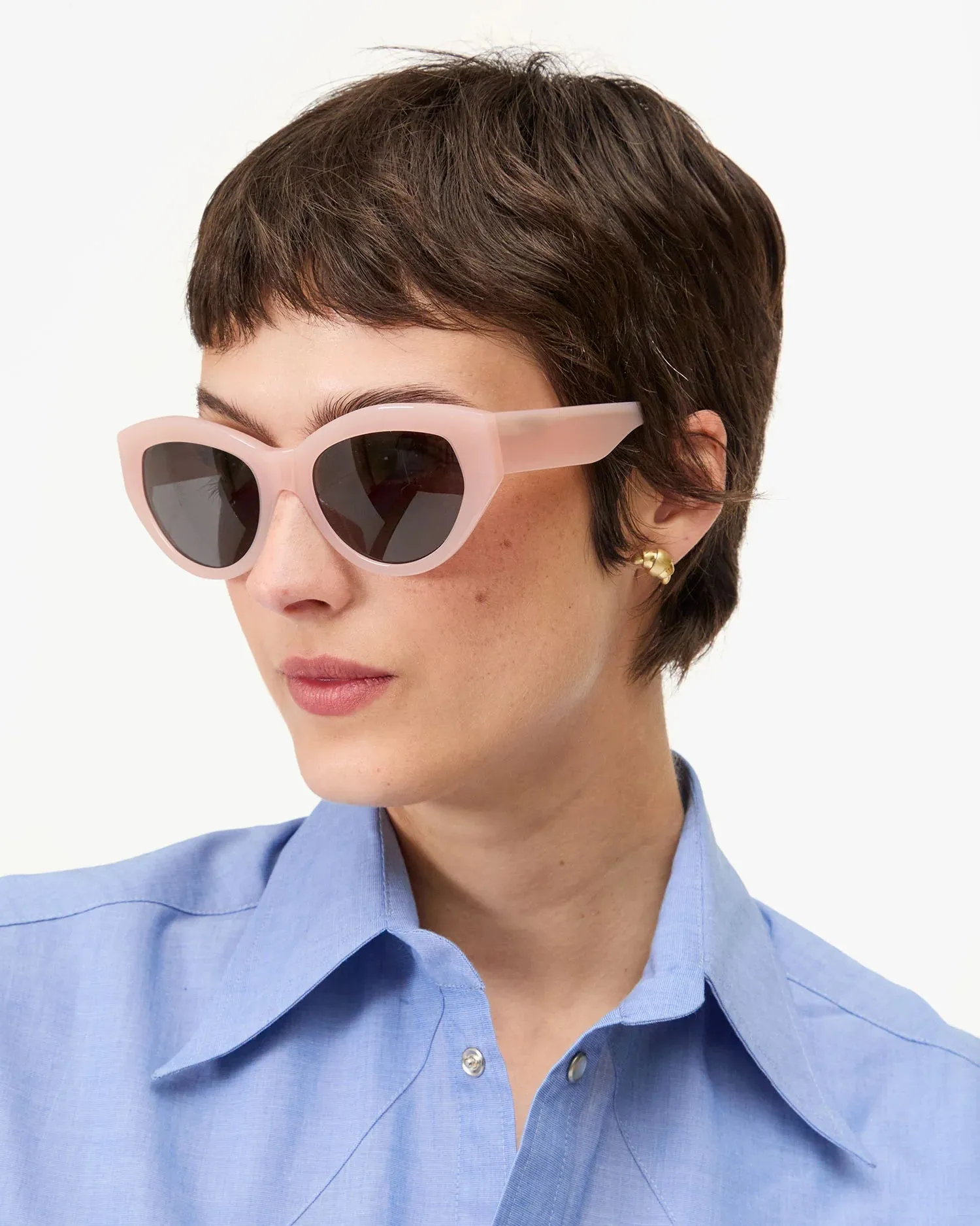 Clare V. | Croissant Stud Earrings sold by Fort