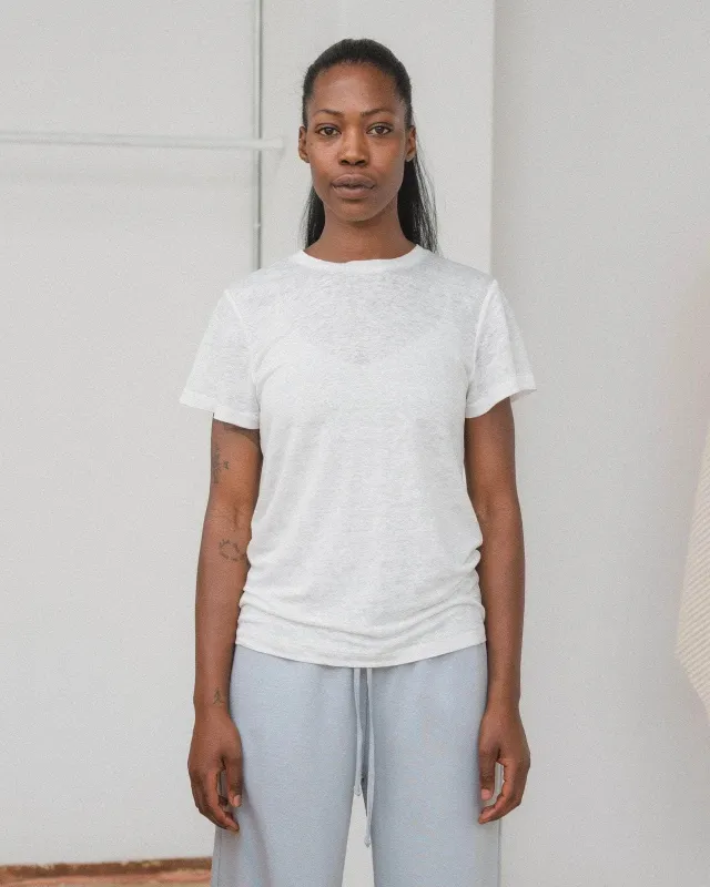 Baserange | Sevinc Tee Shirt, 100% Linen sold by Fort