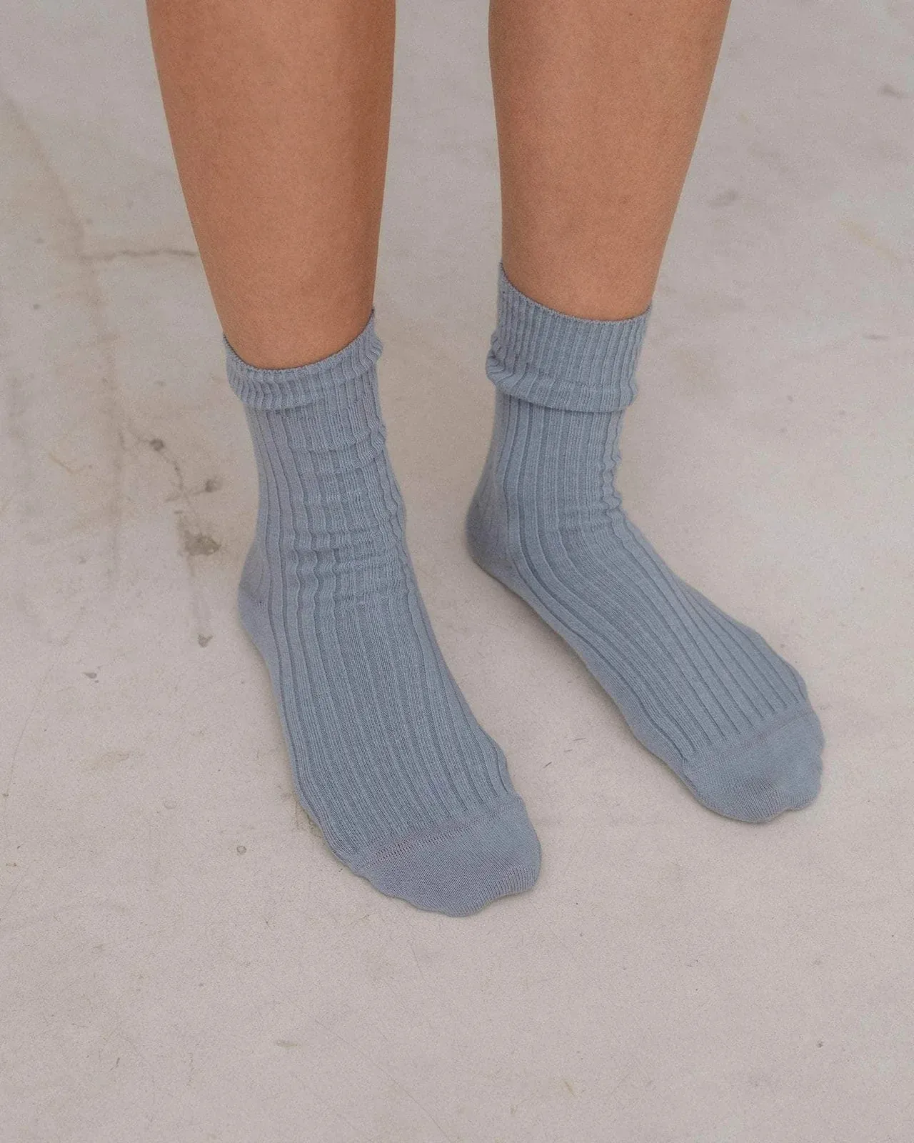Baserange | Rib Over Ankle Socks - Simon Grey sold by Fort product image thumbnail 3
