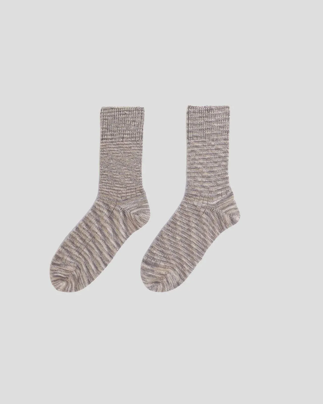Baserange | Twist Over Ankle Socks - Grey Milange sold by Fort product image thumbnail 2
