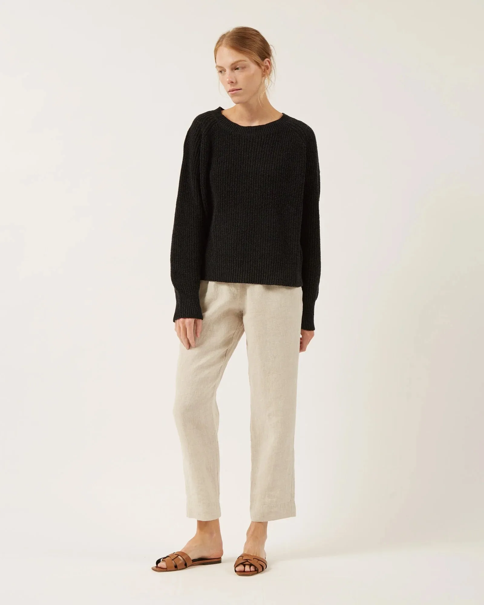 Naïf | Kely Silk and Cotton Sweater - Black sold by Fort product image thumbnail 3