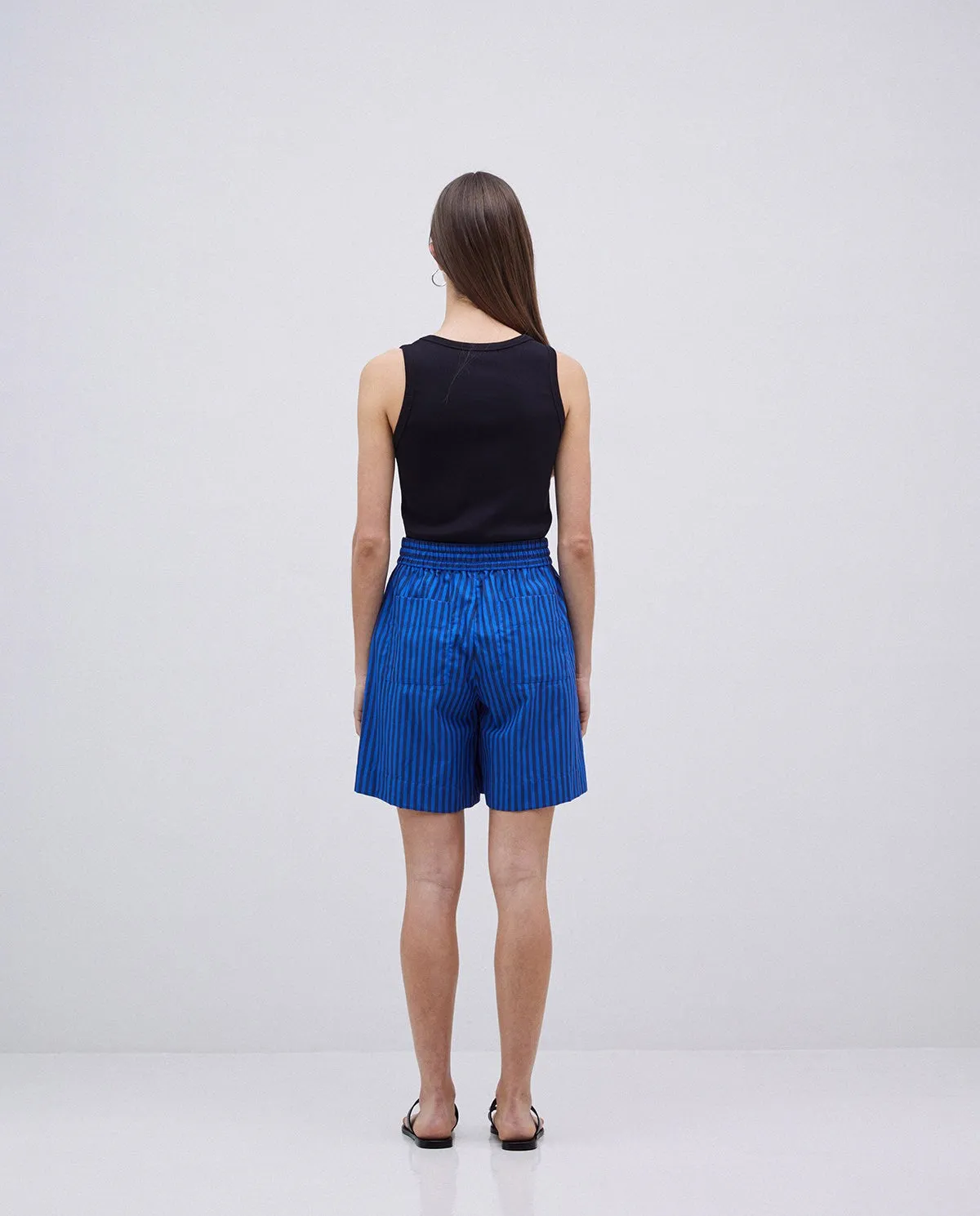 Yerse | Navy Stripe Shorts sold by Fort product image thumbnail 3