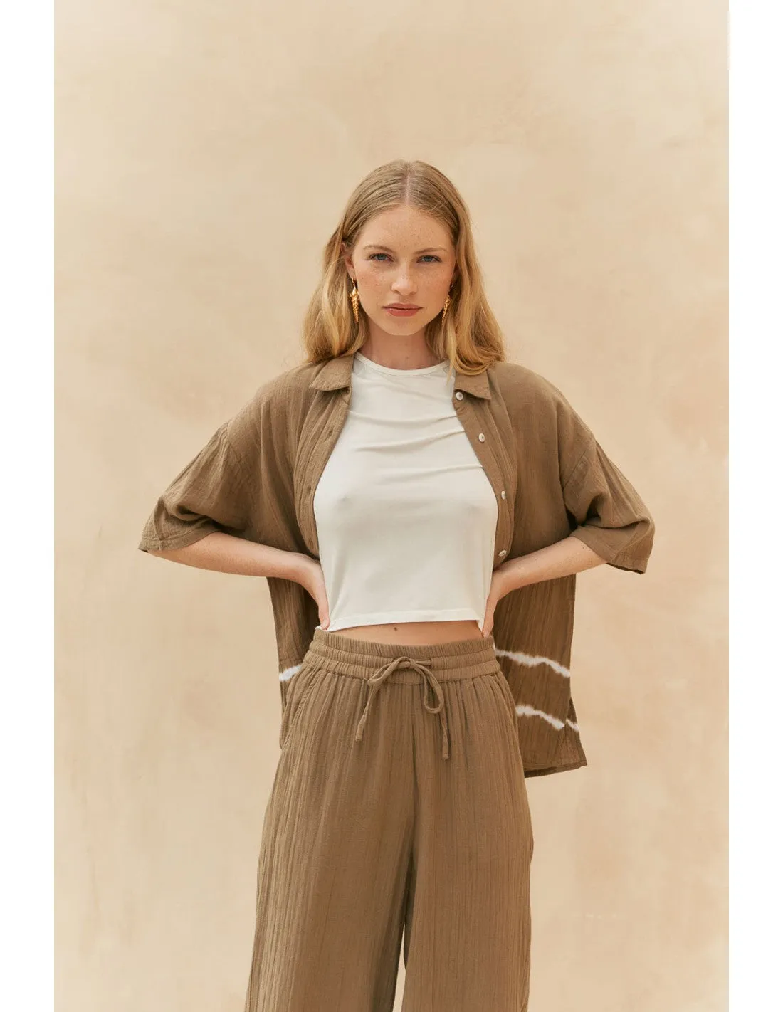 Mus & Bombon | Camisa Mallorca - Toast sold by Fort product image thumbnail 3