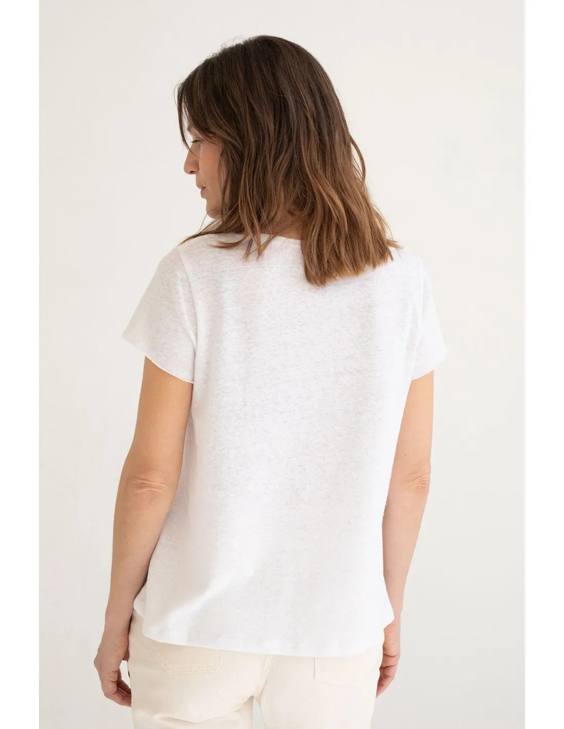 Mus & Bombon | Basieco Pico T- Shirt -White sold by Fort product image thumbnail 3
