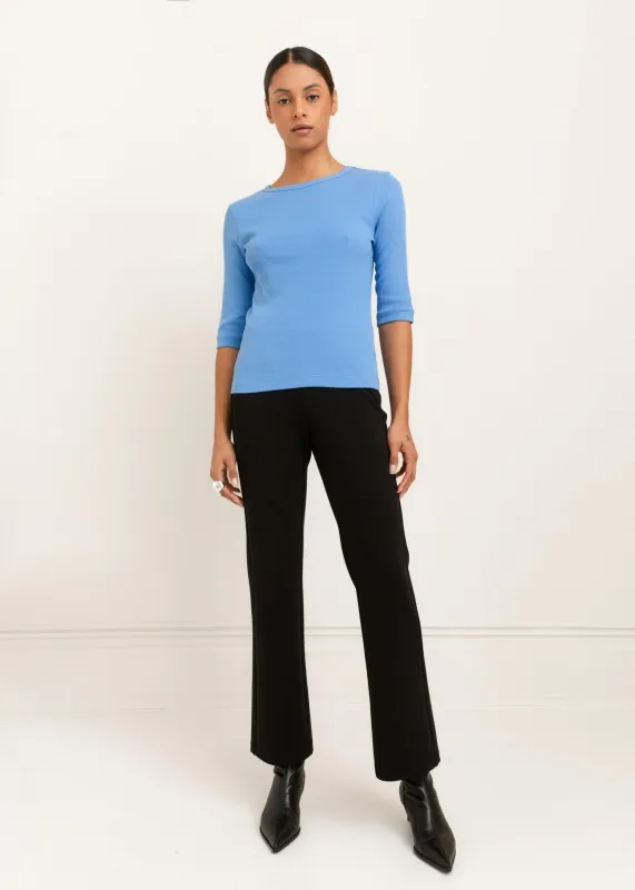 Paper Label | Akari Crew Neck - Blue Daisy sold by Fort