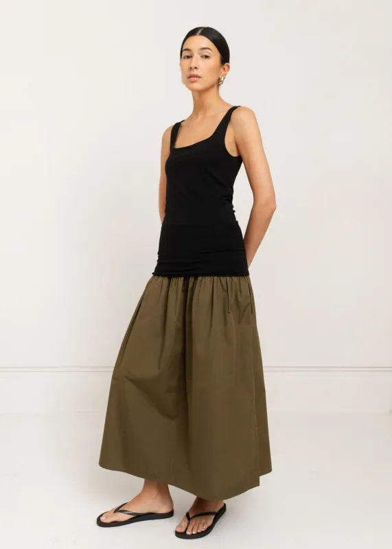 Paper Label | Alina Double Layred Tank - Black sold by Fort