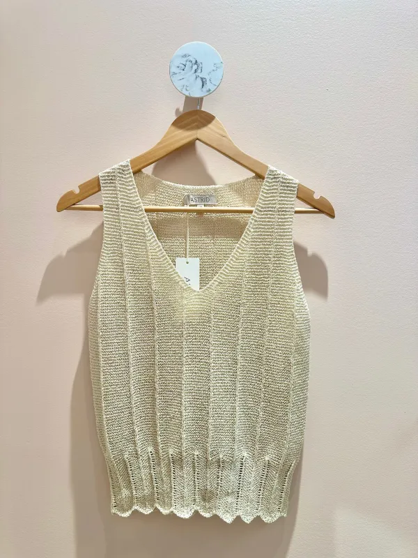 Astrid | Knit Sleeveless Top sold by Fort