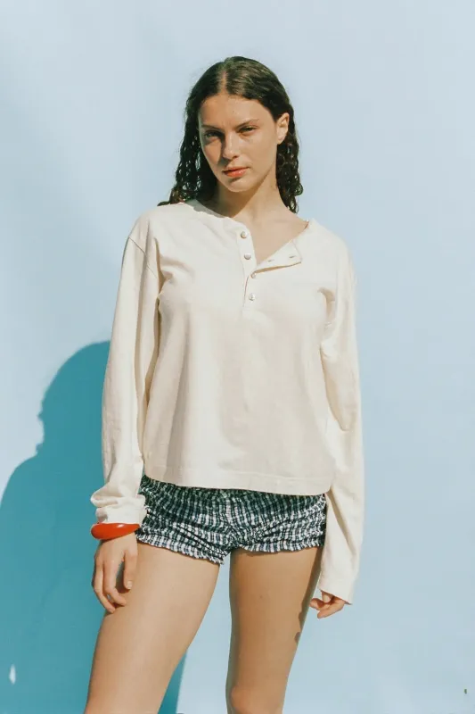 Merge | Hemp Bay Henley - Natural sold by Fort