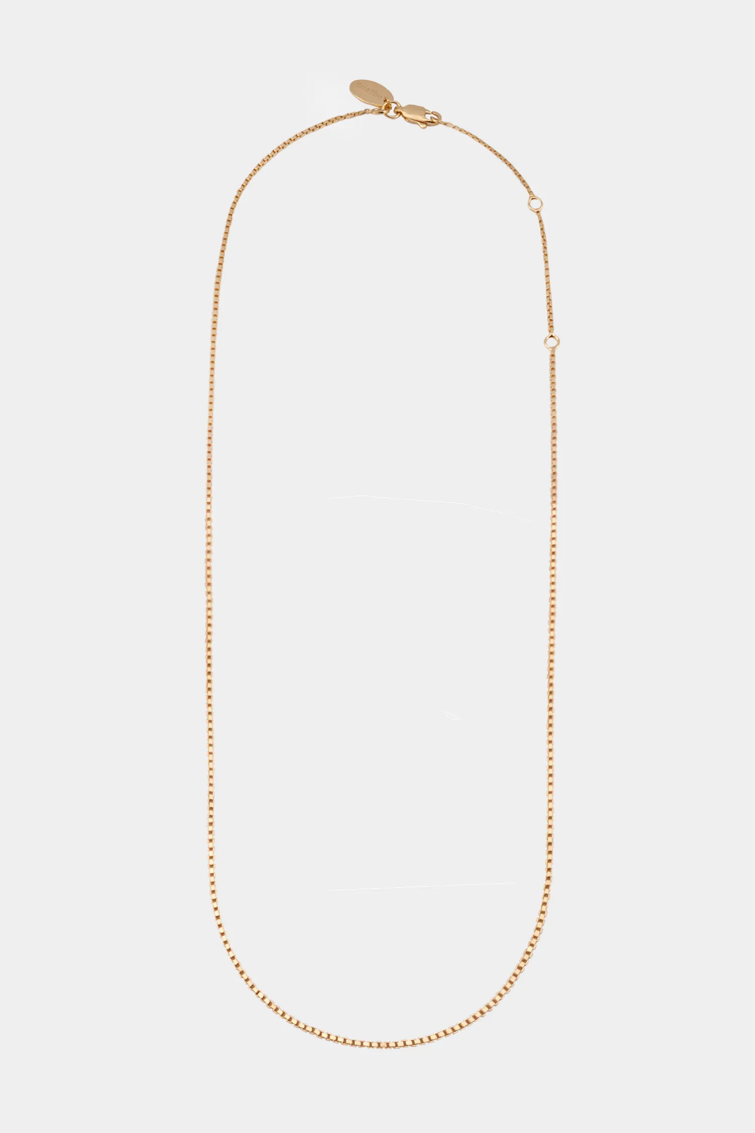 Kara Yoo | Thin Box Necklace - 14k Gold Plated sold by Fort product image thumbnail 2