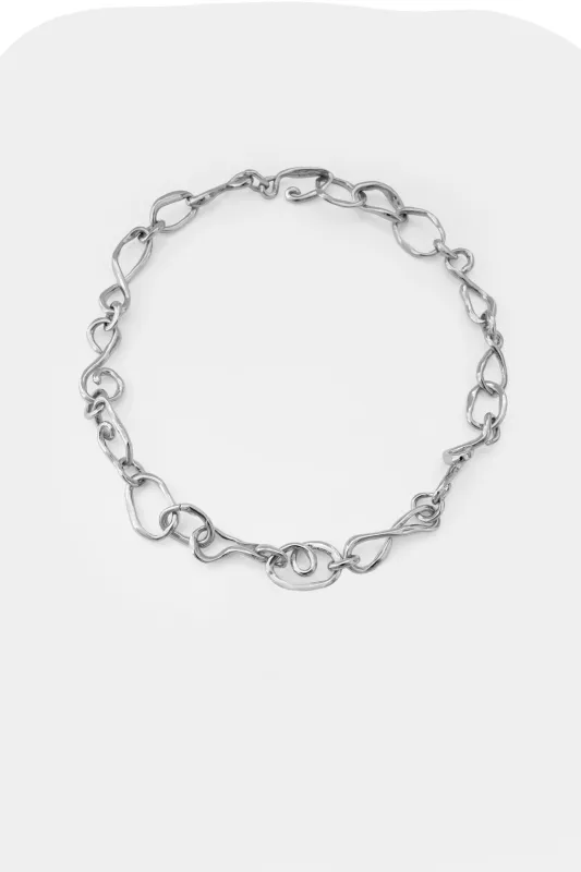 Kara Yoo | Sabine Necklace - Silver Plated sold by Fort