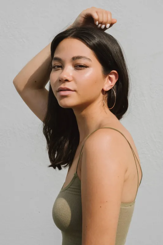 Kara Yoo | Pull-Me-Through Large Hoops - Yellow Gold Fill 14K sold by Fort