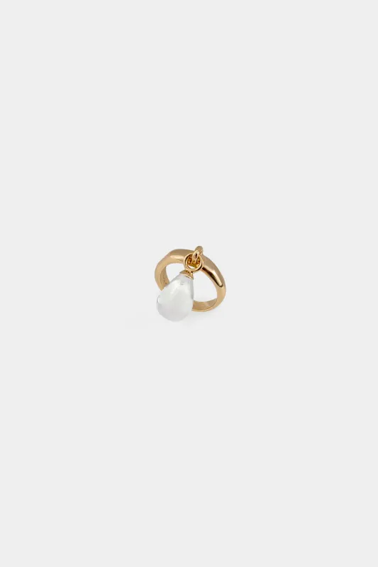 Kara Yoo | Ebba Ring - Ice Gold Plated - Size 8 sold by Fort