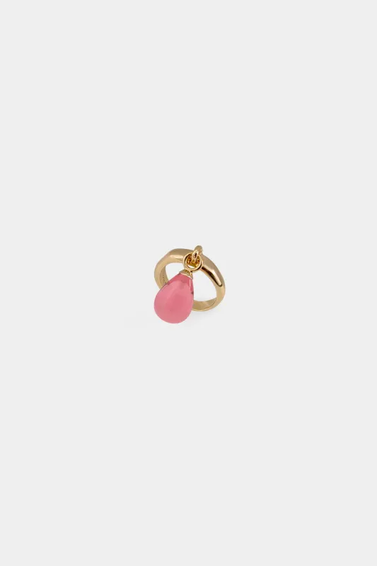 Kara Yoo | Ebba Ring - Hibiscus Gold Plated - Size 8 sold by Fort