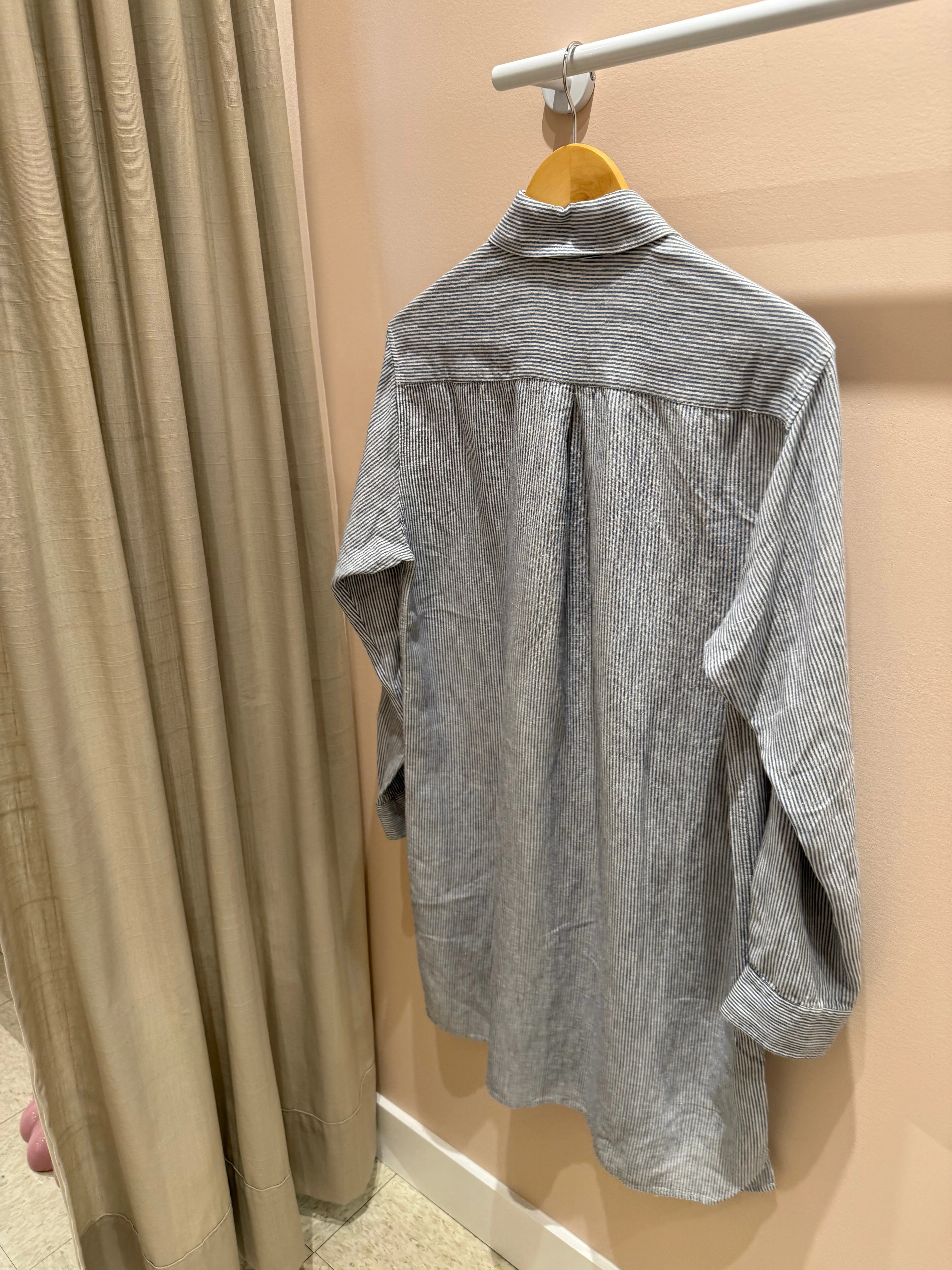 Naïf | Perrie Linen Dress - Ivory/Ink Stripes sold by Fort product image thumbnail 3