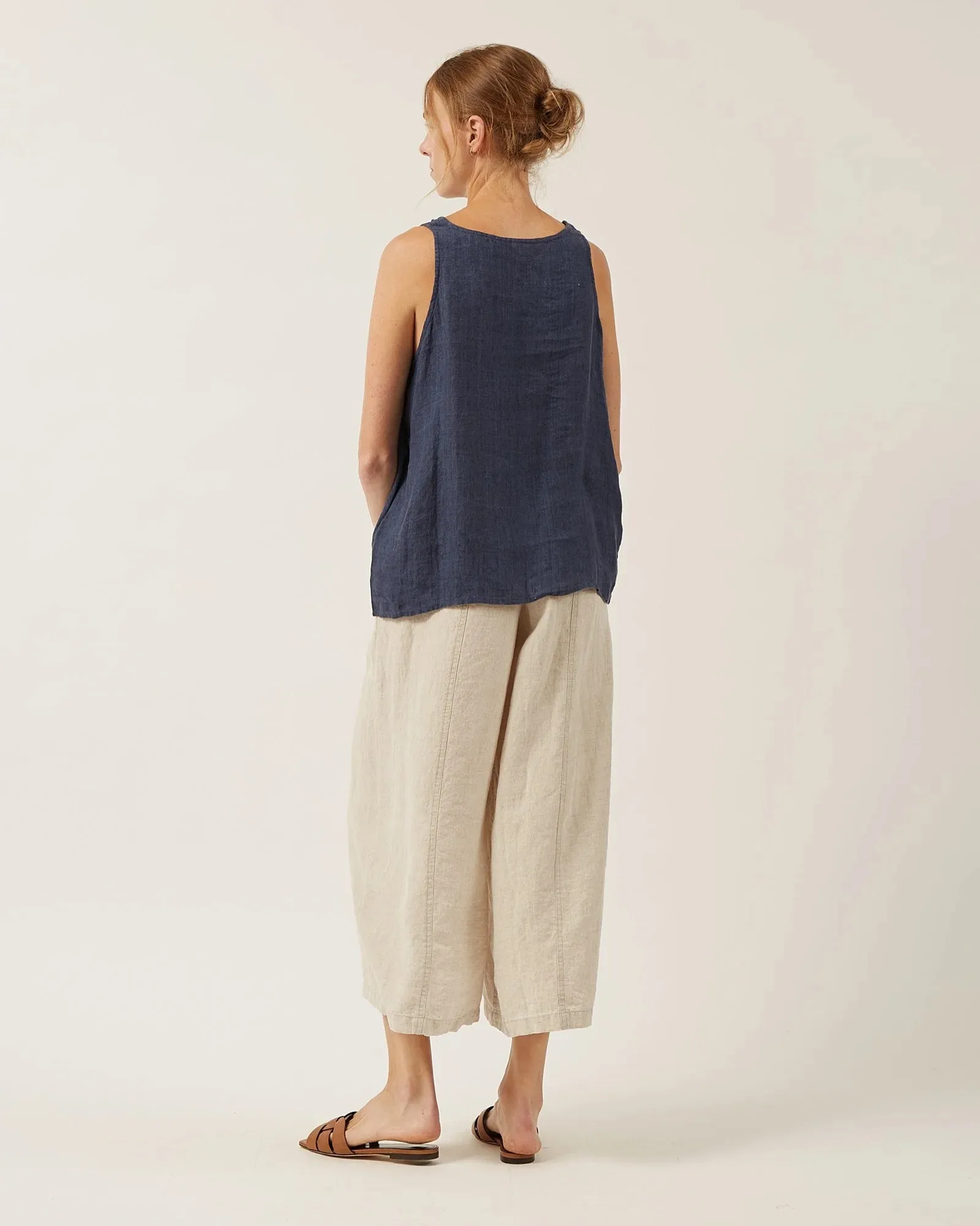 Naïf | Soleil Top - Linen Gauze - Ink sold by Fort product image thumbnail 2