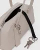 Baggu | Small Recycled Leather Bowler Bag - Stone sold by Fort