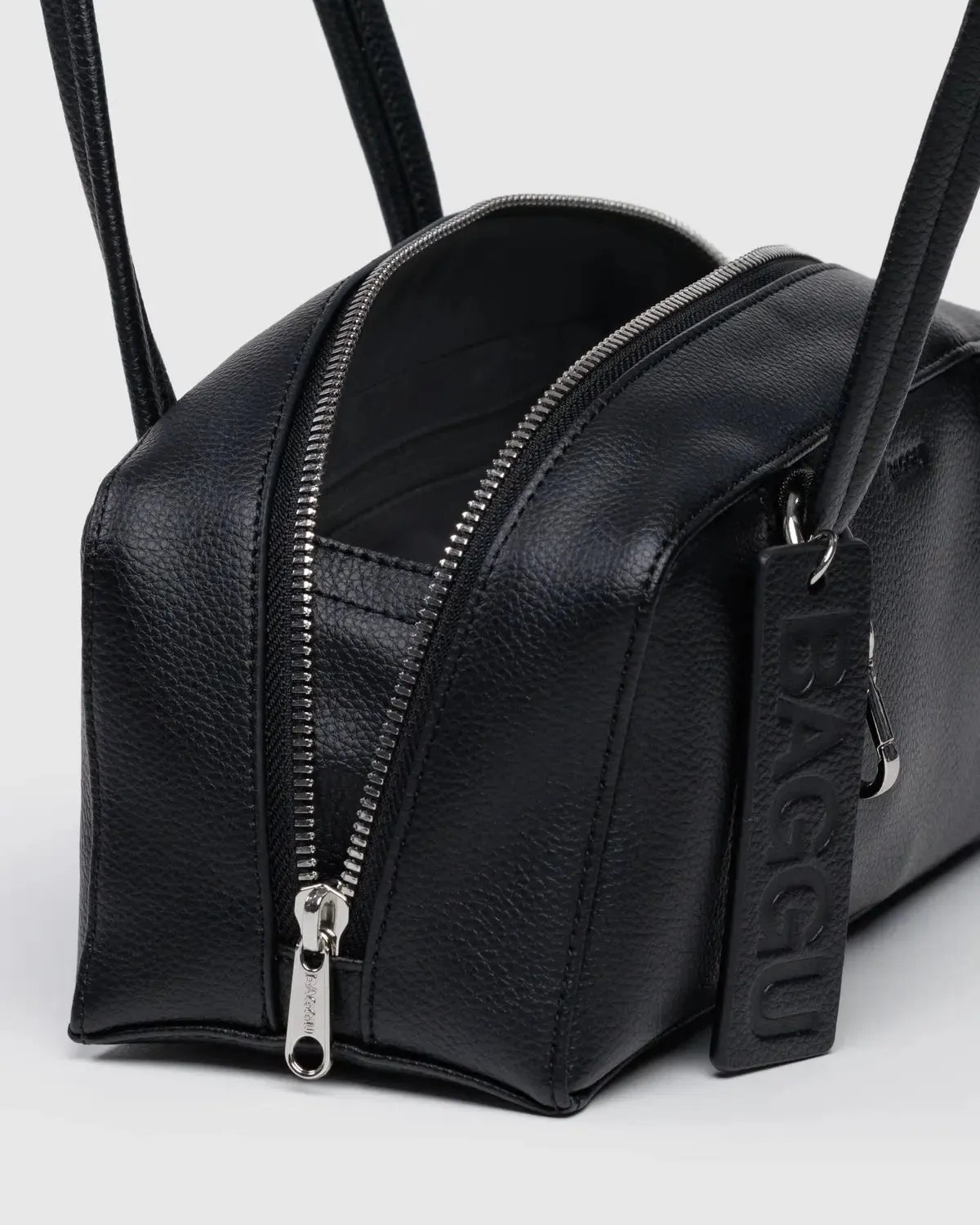 Baggu | Small Recycled Leather Bowler Bag - Black sold by Fort product image thumbnail 3